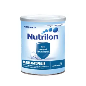 СМЕСЬ СУХАЯ NUTRILON МАЛЬАБСОРБЦИЯ ДЛЯ ПИТАНИЯ ДЕТЕЙ ПРИ ГАСТРОИНТЕСТИНАЛЬНЫХ РАССТРОЙСТВАХ И СИНДРОМЕ МАЛЬАБСОРБЦИИ 400 г, с рождения