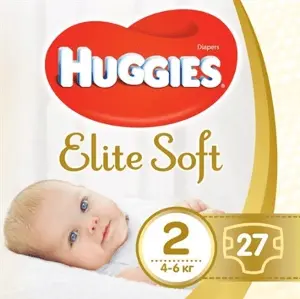 ПОДГУЗНИКИ ДЕТСКИЕ ГИГИЕНИЧЕСКИЕ HUGGIES ELITE SOFT размер 2