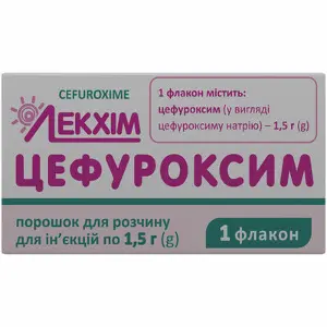 Цефуроксим пор. д/ин. 1500 мг фл.