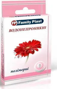 FAMILY PLAST ПЛАСТЫРЬ БАКТЕРИЦИДНЫЙ НА ПОЛИМЕРНОЙ ОСНОВЕ 25 мм * 72 мм, водонепрон.