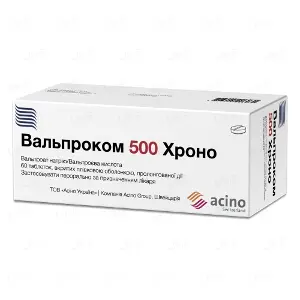 Вальпроком хроно таблетки пролонг. 500 мг № 60