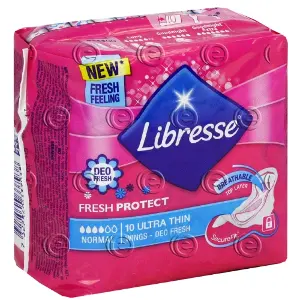 ПРОКЛАДКИ ЖЕНСКИЕ ГИГИЕНИЧЕСКИЕ LIBRESSE ULTRA THIN NORMAL WINGS DEO FRESH 