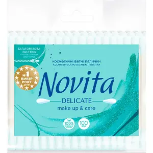 ВАТНЫЕ ПАЛОЧКИ NOVITA DELICATE п/э