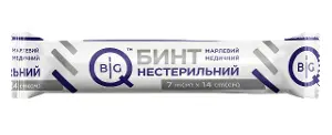 Бинт марлевий стерильний  BigQ 7 м * 14 см, тип 17