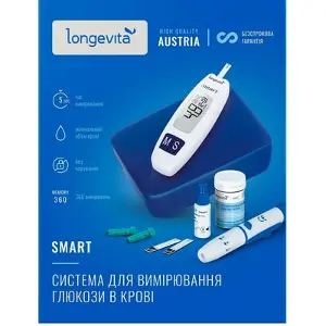 Система для измерения глюкозы в крови Longevita модель Smart