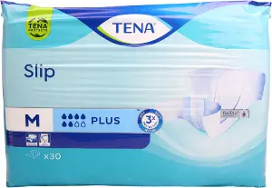 ПОДГУЗНИКИ ДЛЯ ВЗРОСЛЫХ TENA SLIP PLUS MEDIUM medium, 73-122 см