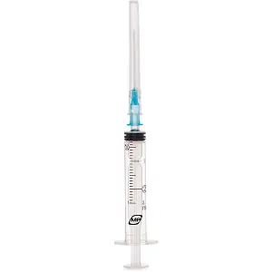 ШПРИЦ ТРЕХКОМПОНЕНТНЫЙ MP MEDPLAST INJECT LUER 2 мл, игл. 22G х 1 1/4 0,7 * 32 мм