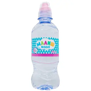 Вода бутылировання "Малыш" для приготовления детского питания и питья 0,33 л, со спец. пробкой