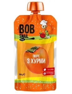 ПЮРЕ ФРУКТОВОЕ BOB SNAIL (УЛИТКА БОБ) 250 г, хурма