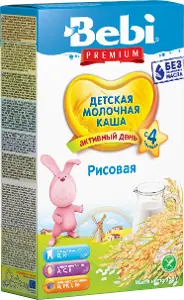 Каша молочна рис Бебі 250 г