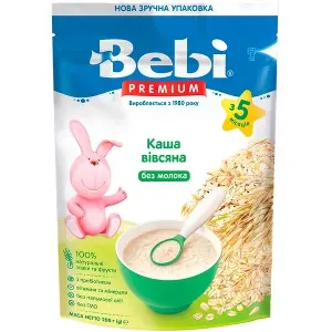 КАША БЕЗМОЛОЧНАЯ "ОВСЯНАЯ" торговой марки "BEBI" 200 г, овсяная