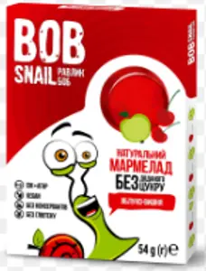 МАРМЕЛАД НАТУРАЛЬНЫЙ BOB SNAIL (УЛИТКА БОБ) 54 г, яблоко-вишня