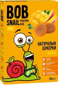 КОНФЕТЫ НАТУРАЛЬНЫЕ BOB SNAIL (УЛИТКА БОБ) 120 г, манго