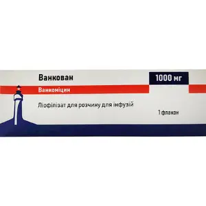 Ванкован ліофіл. д/інф. 1000 мг фл.