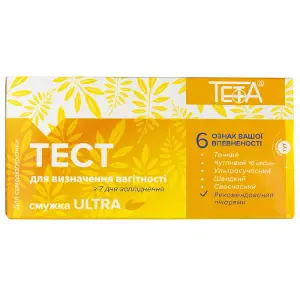 ТЕСТ ПОЛОСКА ДЛЯ РАННЕЙ ДИАГНОСТИКИ БЕРЕМЕННОСТИ TETA® 