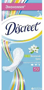 ПРОКЛАДКИ ГИГИЕНИЧЕСКИЕ ЕЖЕДНЕВНЫЕ DISCREET DEO Spring Breeze Multiform