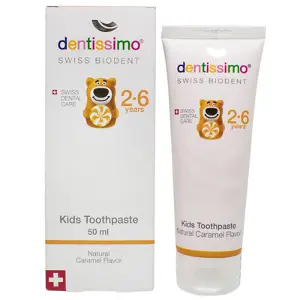 ЗУБНАЯ ПАСТА DENTISSIMO KIDS 50 мл, with apple aroma