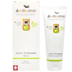 ЗУБНАЯ ПАСТА DENTISSIMO JUNIOR 50 мл, with caramel aroma