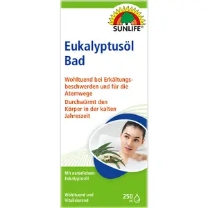 Санлайф добавка для ванни з евкаліптовою олією при застуді 250 мл