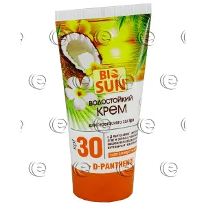 Крем водостійкий для безпечної засмаги 150 мл, SPF30