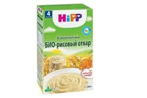 КАША БЕЗМОЛОЧНАЯ РИСОВАЯ "БИО-РИСОВЫЙ ОТВАР" HIPP 200 г, био-рисовый отвар