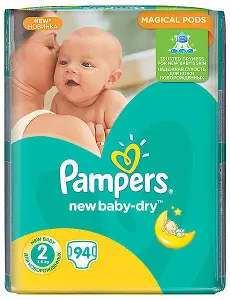 ПОДГУЗНИКИ ДЕТСКИЕ PAMPERS NEW BABY-DRY mini