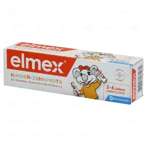 ЗУБНАЯ ПАСТА "COLGATE ELMEX CHILDREN'S" (COLGATE ЭЛМЕКС ДЕТСКАЯ) туба 50 мл, от 2 до 6 лет