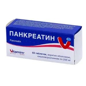 Панкреатин табл. п/о 250 мг № 50