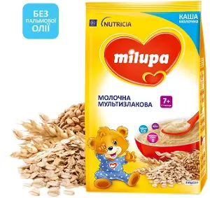 КАША МОЛОЧНАЯ СУХАЯ БЫСТРОРАСТВОРИМАЯ МУЛЬТИЗЛАКОВАЯ MILUPA 210 г