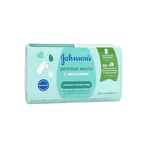 Мыло детское Johnson's® с молоком 90 г, с экстр. натур. молока