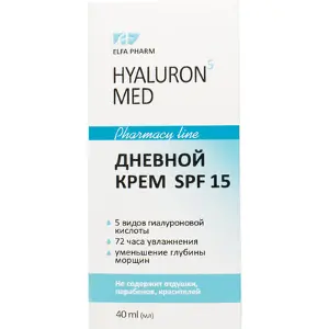 Крем дневной тм Elfa Pharm серии Hyaluron5 MED SPF-15 40 мл