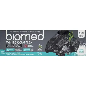 КОМПЛЕКСНАЯ ЗУБНАЯ ПАСТА BIOMED WHITE COMPEX/ВАЙТ КОМПЛЕКС 100 г