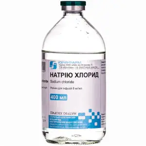 Натрію хлорид р-н д/інф. 0,9% пляш. 400 мл