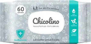 САЛФЕТКИ ВЛАЖНЫЕ ДЛЯ ВЗРОСЛЫХ И ДЕТЕЙ "CHICOLINO" антибактер.