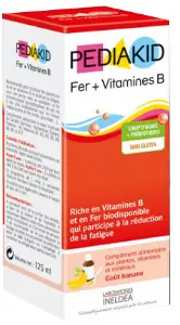 Педіакід фер + вітаміни групи В для подолання анемії та зняття втоми сироп 125 мл