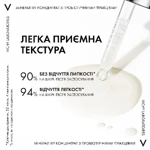 МИНЕРАЛ 89 КОНЦЕНТРАТ С ПРОБИОТИЧЕСКИМИ ФРАКЦИЯМИ тм VICHY/ВИШИ 30 мл, д/восстан. и защиты кожи лица