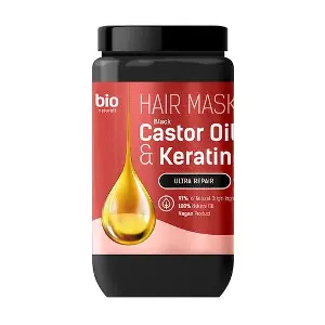 Біо натурель маска для волосся 946 мл, Castor Oil & Keratin