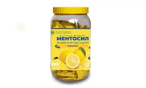 Ментосил леденцы со вкусом лимона, ТМ Vitacore