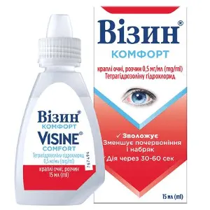 Визин Комфорт капли для глаз 0,5 мг/мл, 15 мл