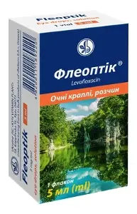 Флеоптік краплі очні по 5 мг/мл, флакон 5 мл