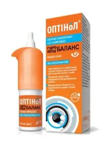 Оптінол Гідро Ліпід Баланс краплі для очей, 10 мл
