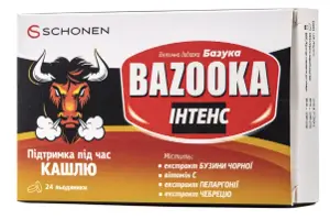Базука Інтенс льодяники, 24 шт.