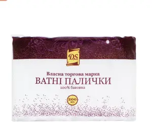 Ватні палички 200 шт D.S.