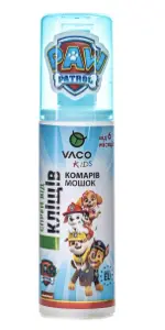 Спрей від комарів кліщів та мошок Vaco (Вако) Paw Patrol Sensitive Ікарідін 10% для дітей, 80 мл Спрей від комарів кліщів та мошок Vaco (Вако) Paw Patrol Sensitive Ікарідін 10% для дітей, 80 мл