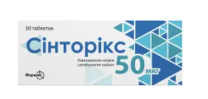 Сінторікс таблетки 50 мкг №50 Сінторікс таблетки 50 мкг №50