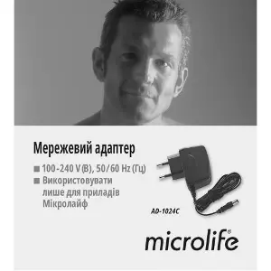 Адаптер Microlife (Микролайф) сетевой для измерителей артериального давления модель AD-1024 C Адаптер Microlife (Микролайф) сетевой для измерителей артериального давления модель AD-1024 C