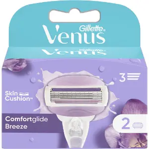 Картриджі змінні для гоління GILLETTE (Жилет) Venus (Венус) Breeze з гелевою полоскою 2 шт Картриджі змінні для гоління GILLETTE (Жилет) Venus (Венус) Breeze з гелевою полоскою 2 шт
