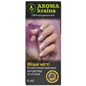 Косметичний комплекс AROMA KRAINA (Арома країна) для догляду за нігтями Міцні нігті 6 мл Косметичний комплекс AROMA KRAINA (Арома країна) для догляду за нігтями Міцні нігті 6 мл