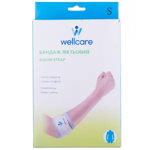 Бандаж локтевой WellCare (ВеллКеа) модель 31005 размер S Бандаж локтевой WellCare (ВеллКеа) модель 31005 размер S