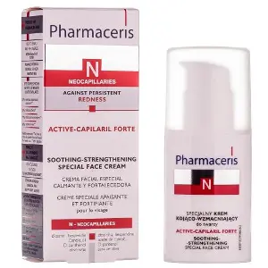 Крем для лица PHARMACERIS (Фармацерис) N Active-Capilaril Forte (Актив-капилярил форте) снимающий раздражения кожи с укрепляющим эффектом 30 мл Крем для лица PHARMACERIS (Фармацерис) N Active-Capilaril Forte (Актив-капилярил форте) снимающий раздражения кожи с укрепляющим эффектом 30 мл